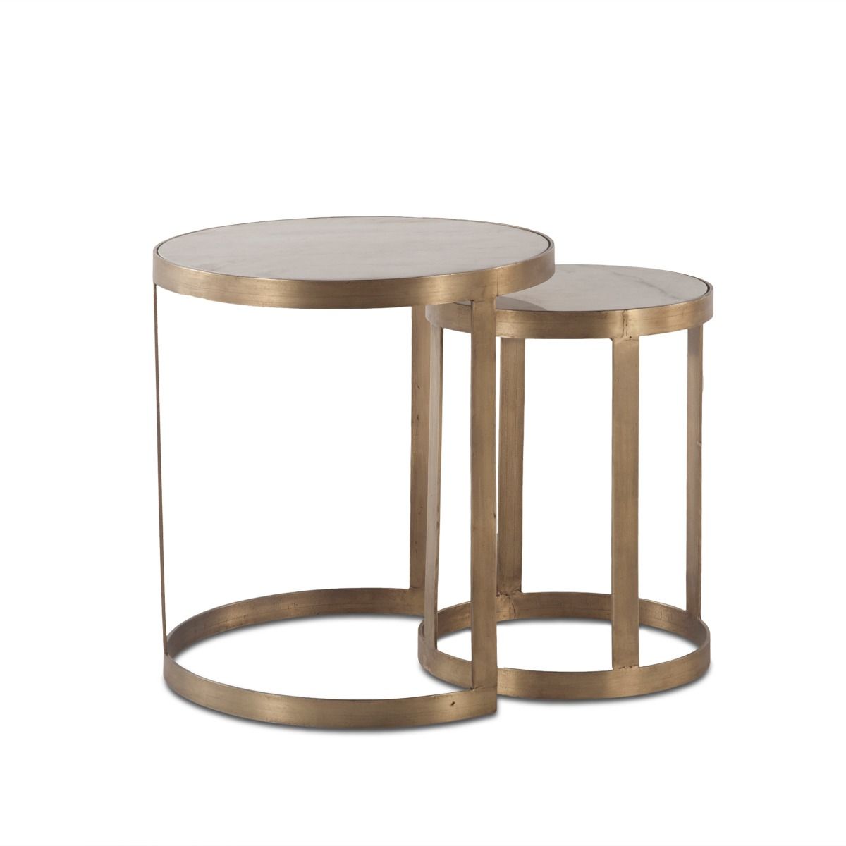White marble/Antique Gold