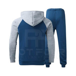 Ensemble de survêtement pour homme tendance et très vendu, coupe classique, 100% coton, respirant, séchage rapide, confortable, vêtements d'entraînement d'hiver - Product Image 2