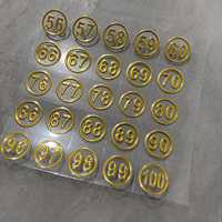 Autocollant de transfert UV 3D personnalisé, étiquette adhésive imprimée, film pelable, forme irrégulière, transparent