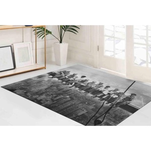 Alfombra con diseño de una vista panorámica de un rascacielos, Alfombra estampada, Alfombra decorativa, Diseño moderno, Alfombra de terciopelo - Product Image 3