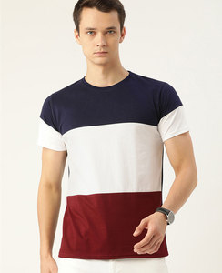 OEM al por mayor 95% algodón 5% Elastano hombres Slim Fit camiseta caída más larga dobladillo curvo cuello redondo músculo Fitness hombres gimnasio camisetas - Product Image 4