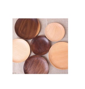 Plato y platos de madera Fruta para fiesta Boda con vajilla Diferentes tamaños y color de madera natural - Product Image 6