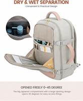 Sac à dos de voyage pour femme 40L, compartiment pour ordinateur portable, poche étanche, logo personnalisé, OEM, vente en gros