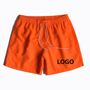 Shorts décontractés pour hommes de haute qualité, confortables et respirants, logo personnalisé, vente chaude, teinture unie, motif uni, logo personnalisé - Product Image 4