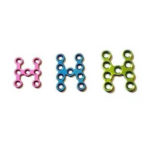 Maxillofacial H Plate <b>Mandible</b> Pack 5 Pcs Veterinary Stainless Steel Manual Dental Surgical Instruments Implant Kit CE Certified - Product Image 3