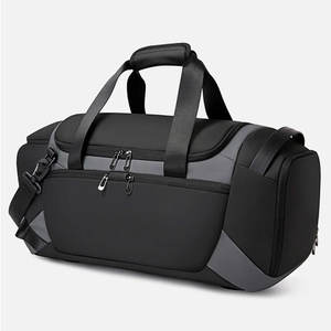 Vente en gros d'usine de sac de sport fitness avec logo personnalisé sport extérieur en polyester sac de voyage de nuit à fermeture éclair à la mode à prix réduit - Product Image 1