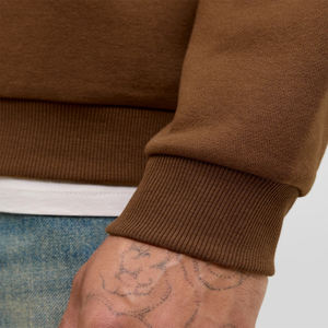 Hombres al por mayor Drop Shoulder Oversized Custom Logo Bordado Sudadera Hombres Sudaderas con capucha Pullover Casual Street Sudaderas - Product Image 4