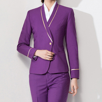 Uniforme de ligne aérienne pour femmes pilote de l'air hôtesse de l'air équipage de cabine hôtesse de l'air uniformes de compagnies aériennes manteau de luxe