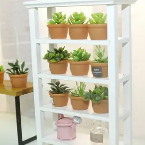 Nouveauté 1:12 et 1:6 échelle maison de poupée accessoires plantes miniatures Mini plante de Simulation bonsaï plante verte artificielle