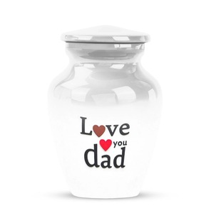 โกศเก็บอัฐิขนาด 3 นิ้ว สไตล์ยุโรป/อเมริกา เป็นมิตรกับสิ่งแวดล้อม ปรับแต่งได้สำหรับอัฐิของมนุษย์ ตกแต่งสำหรับคุณแม่และคุณพ่อ - Product Image 1