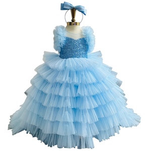 4 Princess Dress for Baby Girls <b>Small</b> Size Long Purple Bridesmaid Veil by Nhung Nguyen Made in Vietnam OEM ODM Kid Clothes - Product Image 1