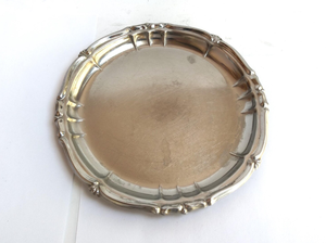 ถาดเงินชุบสไตล์โบราณ ขนาดสั่งทำพิเศษ รูปทรงวงรี ทำจากทองเหลืองและสแตนเลส สำหรับเสิร์ฟอาหาร ใช้ในบ้านและโรงแรม - Product Image 5