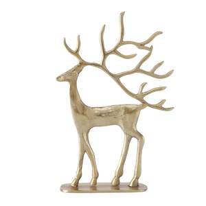 High Quality Art Deco Reindeer Sculptures Sophisticated Aluminum Mantel Displays and Festive Tabletops Metal Material - Product Image 1