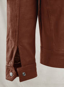 แจ็กเก็ตไบค์เกอร์หนังทรงสลิมฟิต2025สำหรับผู้ชายเครื่องแต่งกายแนวสตรีทสำหรับขี่มอเตอร์ไซค์ดีไซน์คลาสสิกเหมาะสำหรับเป็นกลุ่มและเลือกยี่ห้อได้ - Product Image 3