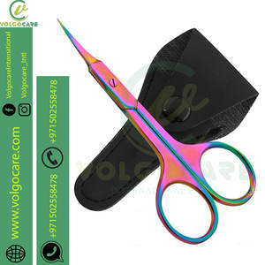 Calidad Premium Ceja Pestañas postizas Bigote Facial Nariz Oreja Cuidado del cabello Tijeras de belleza multiusos - Product Image 2