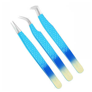 Juego de pinzas para pestañas de gran oferta Juego de pinzas de Punta puntiaguda de 3 piezas - Product Image 1