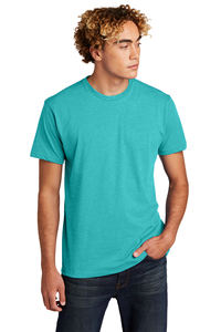 For Level Apparel Unisex CVC Tee. NL6210 T Shirts Tahiti Blue 100% High Quality Eco-Friendly Breathable - Product Image 5