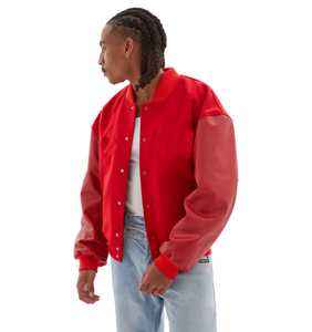 Chaquetas universitarias de lana personalizadas de calidad 2024 Outclass, parches bordados de béisbol de talla grande para la universidad, Letterman Varsity de invierno - Product Image 6