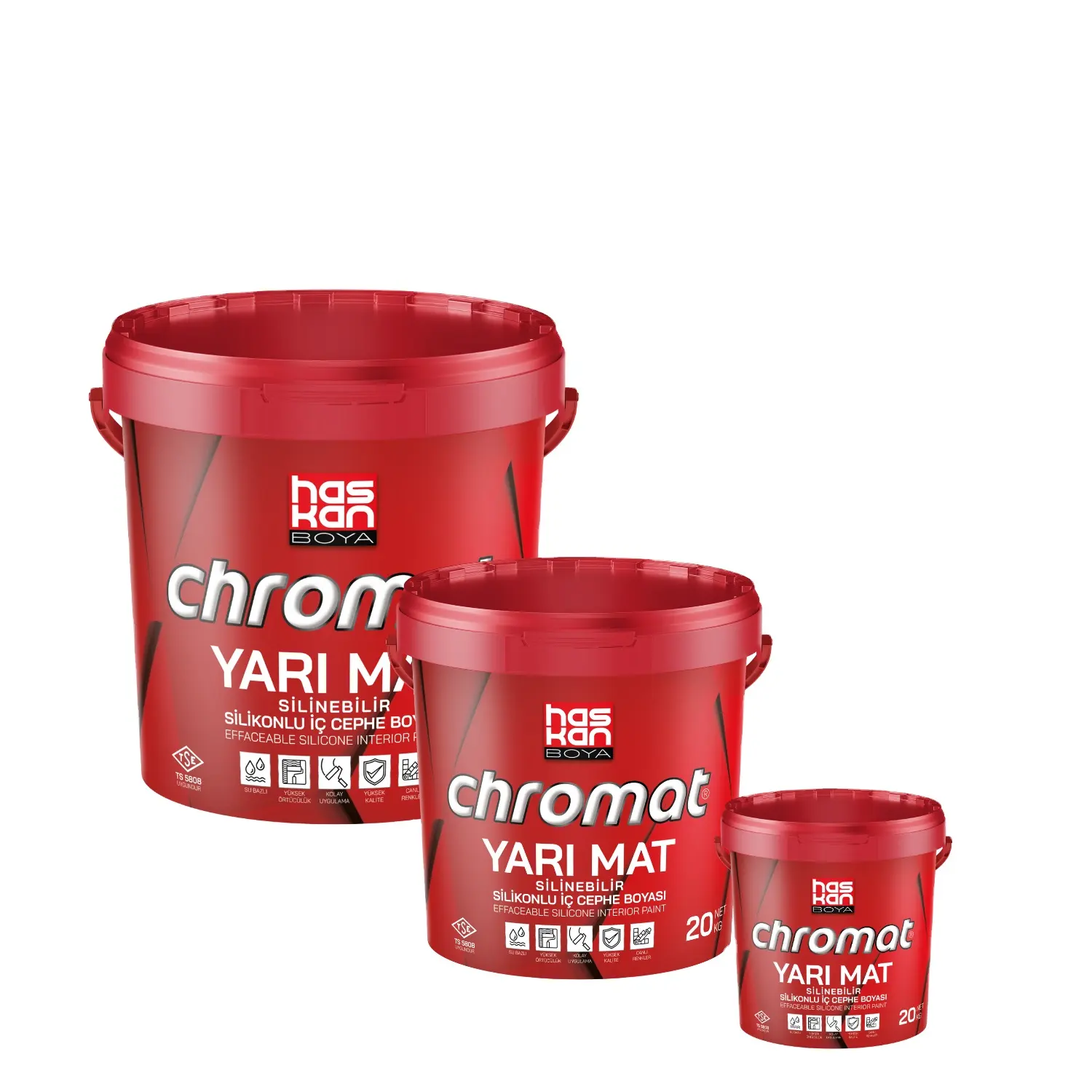 Wholesale Private Label OEM CHROMAT Semi Matt Styrene Acrylic Copolymer Paint for Coating Interior Surfaces