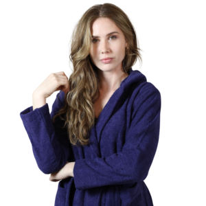 Wholesale Supplier's Luxury Waffle Fabric Bath Robes Quick Dry Cotton Material Custom Pattern Women's Sleepwear - Product Image 1