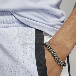 Pantalones Cortos Deportivos de Verano para Hombre, Casuales, de Doble Capa, de Malla, Secado Rápido, Transpirables, de Algodón y Poliéster, con Logotipo Personalizado, Cintura Media/Elástica - Product Image 3