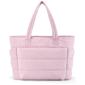 2026 Customized <b>Large</b> Size Women Quilting Handbag Lightweight Puffy Tote <b>Bag</b> With Zipper For Daily Use - Product Image 1