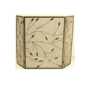 Pantalla de chimenea de hierro de un solo panel para uso decorativo en interiores y exteriores - Product Image 5