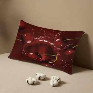 Coussin imprimé Cherry Blossom Delight pour une décoration intérieure confortable, 12"x12" - 30x30 cm - Product Image 5