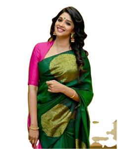 ผ้าแจ็คการ์ด pallu สวยดีไซเนอร์ล่าสุดใช้ได้ทั่วส่าหรี - Product Image 1