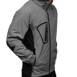 Nueva Venta caliente al aire libre con capucha de gran tamaño Softshell chaqueta de los hombres Slim Fit a prueba de viento Softshell chaqueta para la venta - Product Image 4