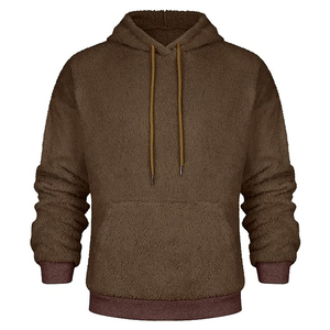 Sudadera CON CAPUCHA DE Sherpa Fleece para hombre de alta calidad y más popular Color sólido completamente personalizado para el logotipo bordado de invierno - Product Image 2