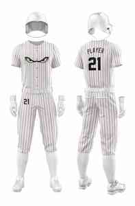 Custom Sublimation Baseball Jersey <b>Set</b> Digital Printed Breathable Uniform - Product Image 4