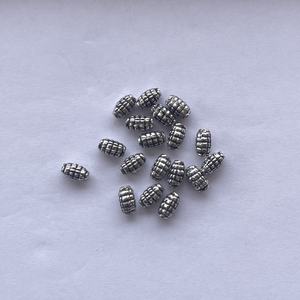 6mm 8mm 10mm 925 argent Sterling ovale Grenade breloques perles Bali entretoises fabrication de bijoux faits à la main forme fabricant en ligne inde - Product Image 1