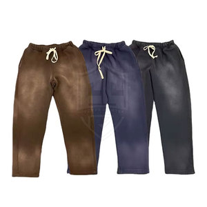 Nouvelle mode pour hommes, pantalon grande taille délavé au soleil, tissu en coton confortable, couleur personnalisable, style décontracté, hiver - Product Image 6