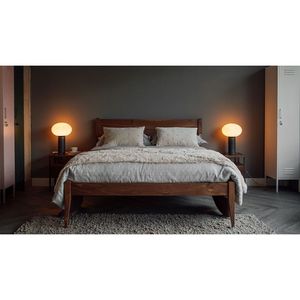 Marco de cama minimalista artesanal-Madera de Indonesia - Product Image 3