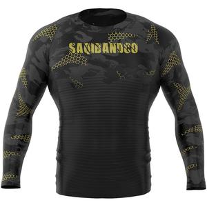 เสื้อรัดกล้ามเนื้อแขนยาวสำหรับผู้ชาย สำหรับฝึกซ้อมยิวยิตสู, MMA โนกิ, บีเจเจรัดรูป  ชั้นในสำหรับการต่อสู้ - Product Image 4