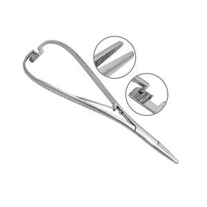 Pinzas portagujas Mathieu Manual de acero inoxidable, pinzas de ligadura de sutura para conductores de agujas quirúrgicas reutilizables de primera calidad - Product Image 6