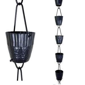 Fabricant Exportateur Personnalisé Cuivre Acier Inoxydable Aluminium Chaîne de Pluie Gouttière Descente Métal Jardin Décoratif Personnalisé - Product Image 2