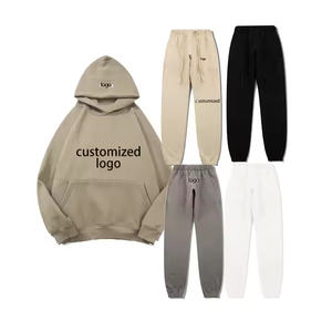 Survêtement d'hiver à capuche de haute qualité 2026 pour hommes et femmes, personnalisable avec logo OEM, coupe régulière, respirant, couleur unie, style décontracté et sportif - Product Image 6