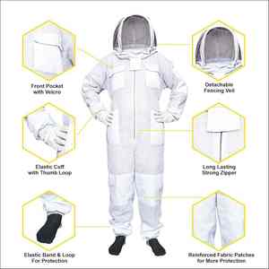 Traje de apicultura profesional con tela ligera de malla y protección contra picaduras de cuerpo completo - Product Image 2