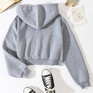 Hecho en Material de alta calidad Mujeres Crop Tops Sudaderas a prueba de viento Pakistán Hecho Crop Tops Sudaderas con capucha - Product Image 3