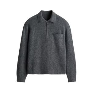 Suéter Polo informal de media cremallera para hombre de alta demanda - Product Image 2