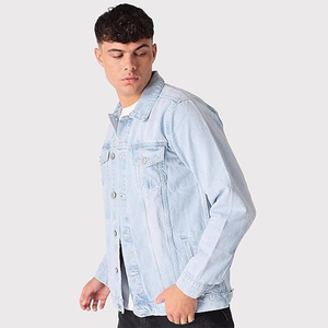 Veste matelassée en denim pour homme de haute qualité, écologique, respirante, coupe-vent, séchage rapide, coton d'hiver, style décontracté vintage - Product Image 3