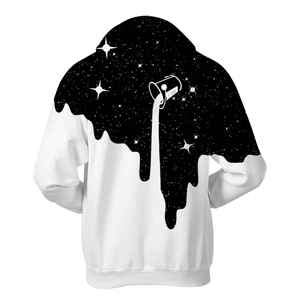 Sweat à capuche unisexe surdimensionné en polaire 100% polyester de 250 g/m², avec fermeture éclair vintage, personnalisable par le fabricant, broderie et impression - Product Image 5