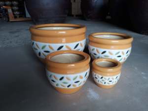 [Leo Nguyen Le] - Vente en gros de pots de fleurs en céramique pour l'intérieur à prix avantageux auprès d'un fournisseur vietnamien - Product Image 5