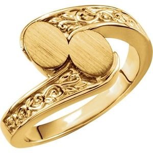Oval Bypass Signet <b>Ring</b> 18K Gold Plated Stainless Steel Trendy Inlay Fashion <b>Ring</b> for Gift Rose Gold Plated - Product Image 3