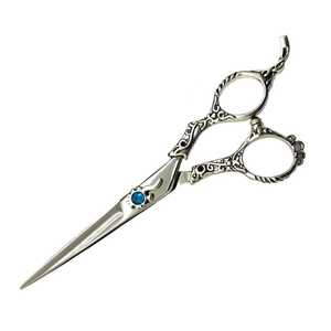 Tijeras de Peluquería Profesionales Plegables de Acero Inoxidable de 6 Pulgadas con Hoja Recta Afilada para Cortar el Cabello en Salón y en Casa - Product Image 3