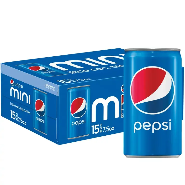 Pepsi có thể Soda 355 ml 12 một lần đồ uống có ga Pepsi Pepsi nước giải khát ít chất béo 500ml đồ uống có ga bán buôn xuất khẩu