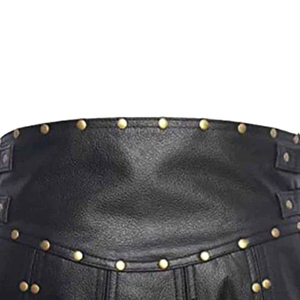 Fourniture directe d'usine Kilts en cuir sur mesure Styles d'été décontractés en différentes tailles couleurs dentelle décoration Logo Design costumes - Product Image 4