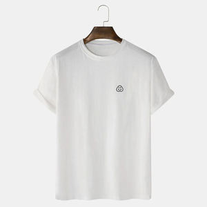 T-shirt Homme Luxe Tricoté 100% Coton Anti-Plis Personnalisable Respirant Confortable Coupe Décontractée Design Uni – Meilleures Ventes - Product Image 3